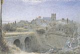 Albert Goodwin The Village of Corfe painting
